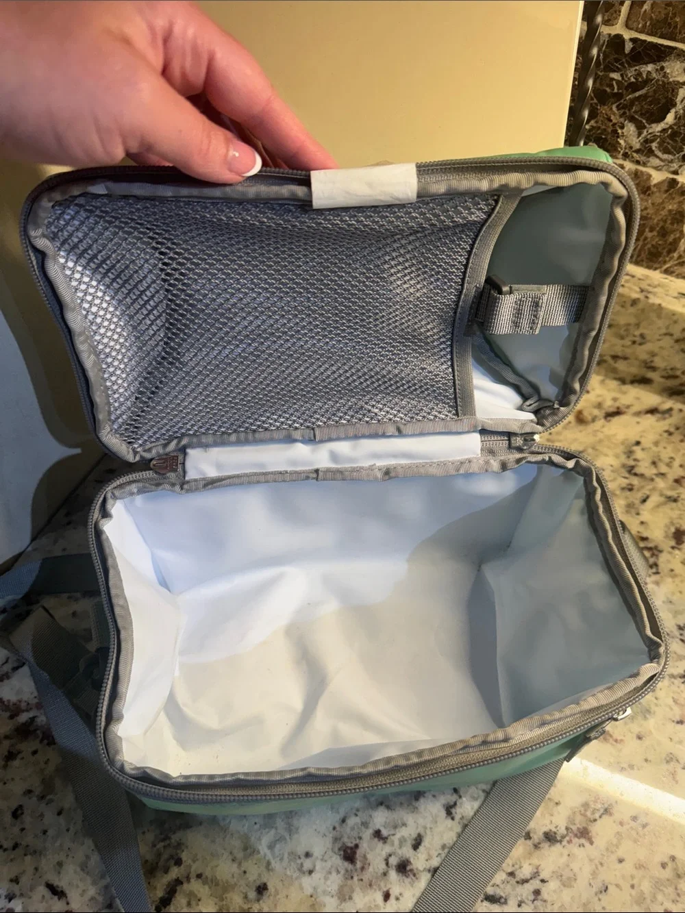 “Libby” LL Bean Mint Green Deluxe Backpack and Lunchbox— *With monogram